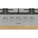 Bosch Serie 6 PCQ7A5I90 hob Stainless steel Built-in 75 cm Gas 5 zone(s) - Built-in hot platesAGD-PGZ<<<Home Appliance