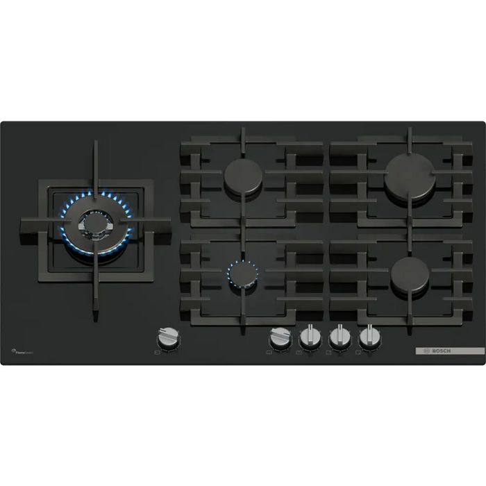 Bosch Serie 6 PPM9A6I40 hob Black Built-in 90 cm Gas 5 zone(s) - Built-in hot platesAGD-PGZ<<<Home Appliance