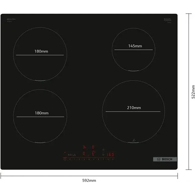 Bosch Serie 6 PUE611HC1E Ergonomic three-wheeled walker - Grey - Built-in hot platesAGD-PGZ<<<Home Appliance