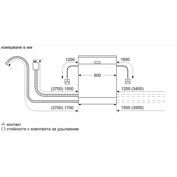 Bosch SMI4ECS31E SER4 Semi-integrated dishwasher A 9,0l 14ps 42dB(B) VarioDrawer Pro Rackmatic HC - Съдомиялни<<<BOSCH