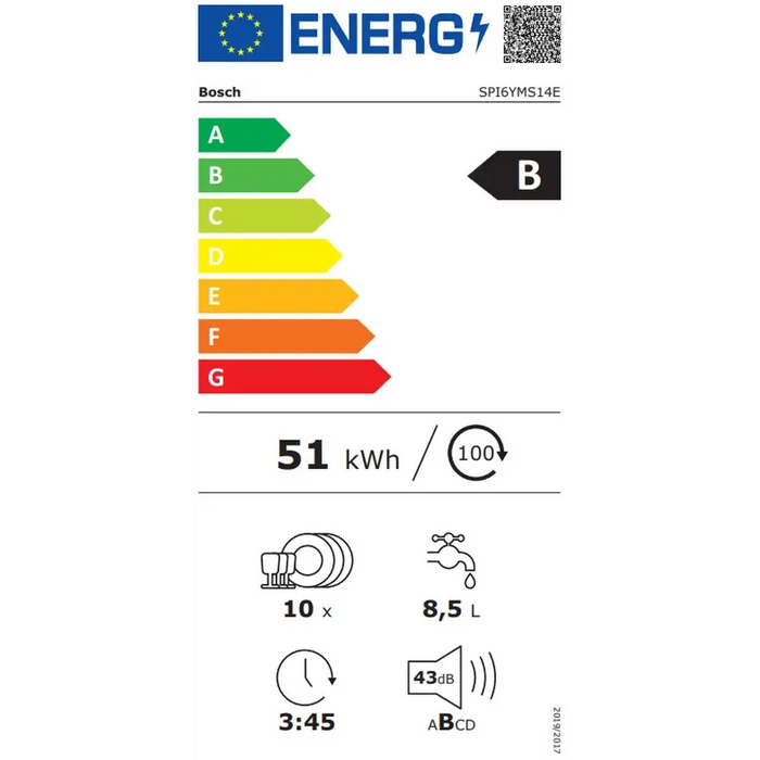 BOSCH SPI6YMS14E built-in dishwasher - Съдомиялни<<<BOSCH съдомиялни<<<BOSCH<<<PolyComp&&&Съдомиялни за вграждане 45