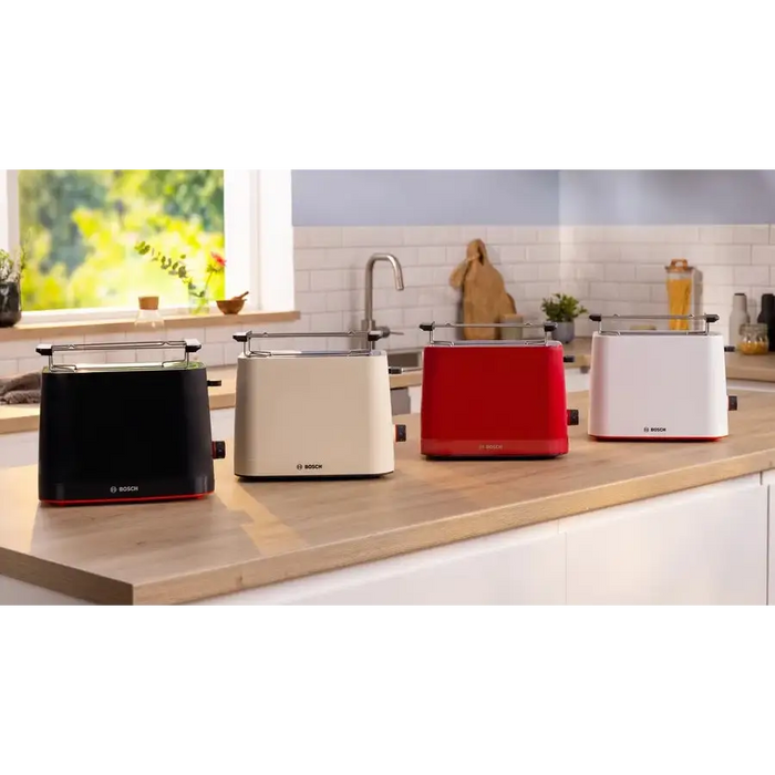 Bosch TAT3M124 toaster 2 slice(s) 950 W Red