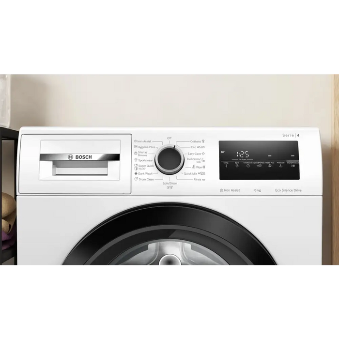 Bosch WAN28270BY SER4 Washing machine 8kg A 1400rpm 51/72dB(A) Iron Assist waveDrum 65l 7 options Hygiene Plus