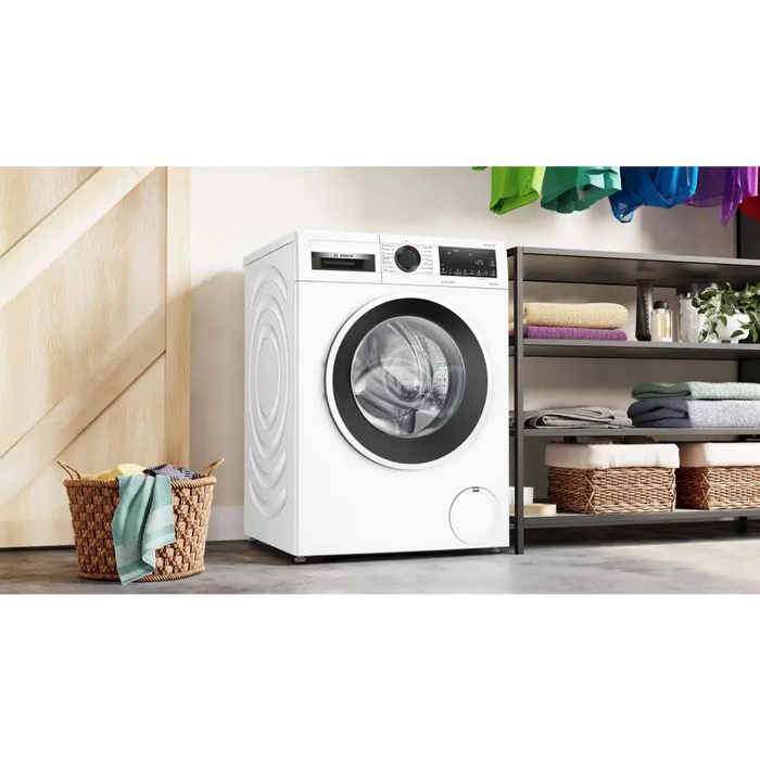 Bosch WGG242Z2BY SER6 Washing machine 9kg A 1200rpm 51/71dB(A) Iron Assist AntiStain 4 waveDrum 65l white-blackgrey
