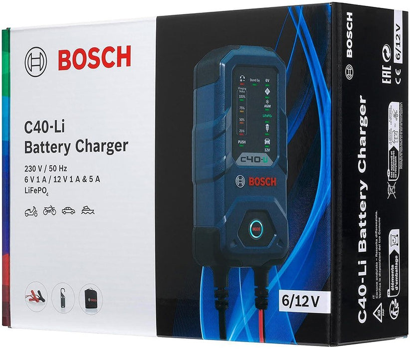 BOSCH C40-LI 6V/12V 1/5A Зарядно устройство