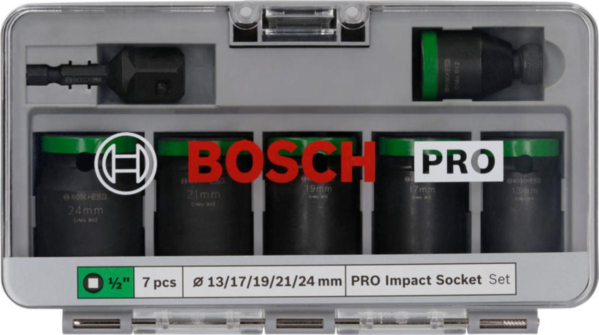 IMPACT SOCKET SET 1/2 7PCS BOSCH
