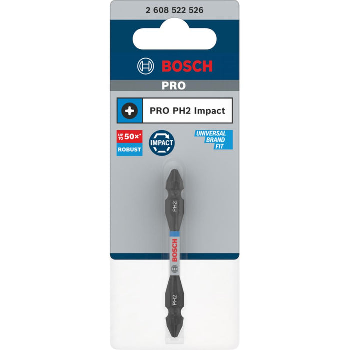 DOUBLE-SIDED IMPACT BIT PH2 65MM BOSCH
