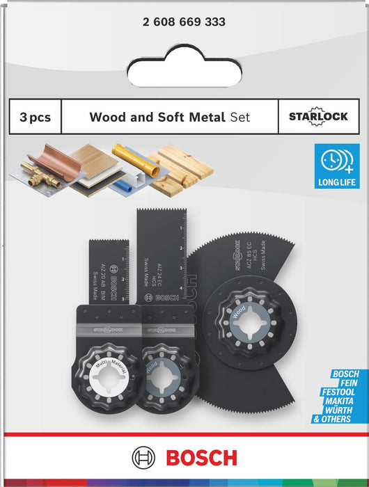 BOSCH STARLOCK W&SM 3PCS BLADE SET