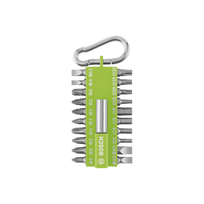 BIT SET 21 PIECES WITH BOSCH CARABINER