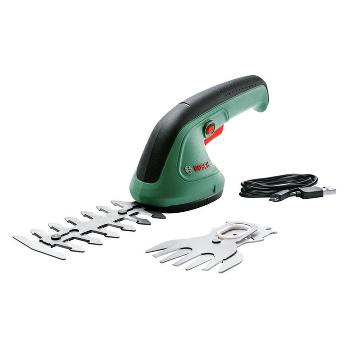BATTERY GRASS AND SHRUB SHEARS BOSCH EASYSHEAR 3.6 V, 1.50 Ah, WORKING WIDTH WITH SHRUB BLADE 120 mm, WORKING WIDTH WITH GRASS BLADE 80 mm
