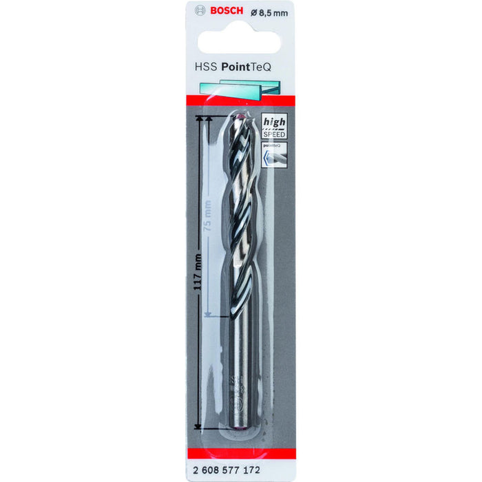 METAL DRILL BOSCH HSS PointTeQ 8.5x75x117