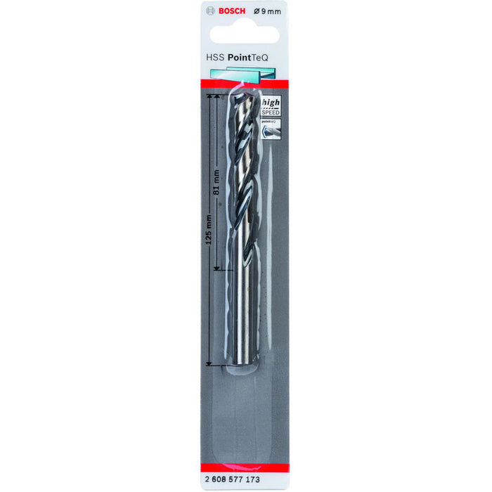 METAL DRILL BOSCH HSS PointTeQ 9x81x125