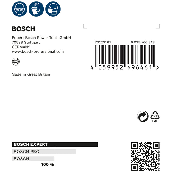 SANDING PADS 115X140 P180 2 PCS BOSCH EXPERT W480