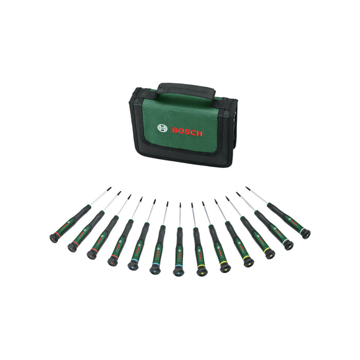 SET OF PRECISION SCREWDRIVERS BOSCH 13 PIECES