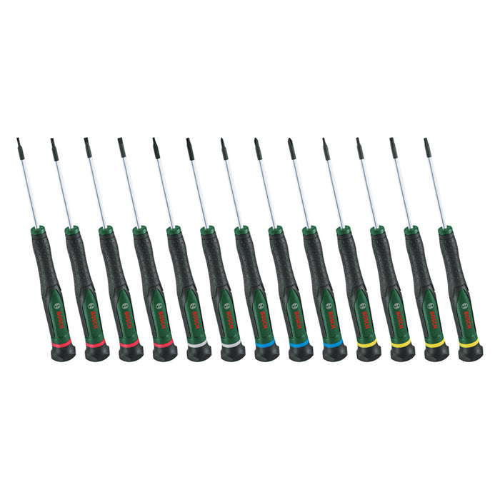 SET OF PRECISION SCREWDRIVERS BOSCH 13 PIECES