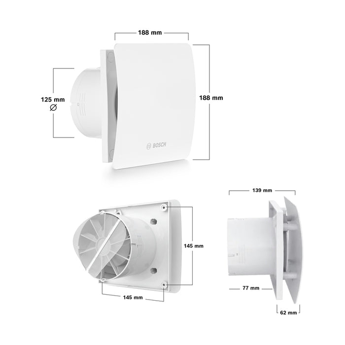BATHROOM FAN BOSCH 1500 W 125