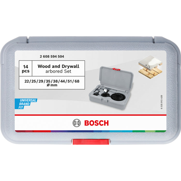 BOSCH WOOD & DRYWALL BOSCH 22/25/29/35/38/44/51/68 MM BOSCH SET