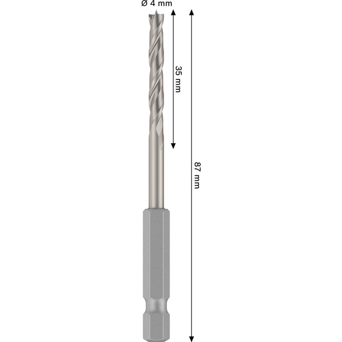 WOOD DRILL BOSCH HEX 4x88