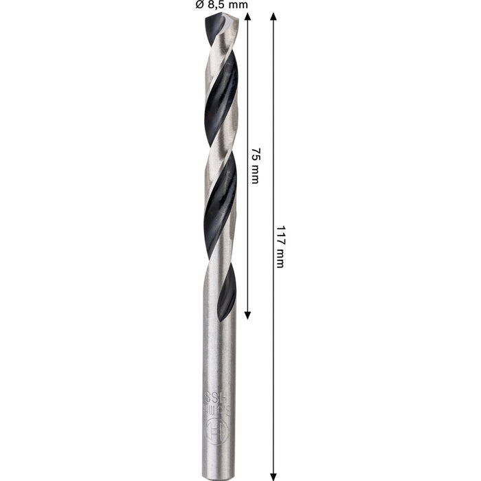METAL DRILL BOSCH HSS 8.5x75x117