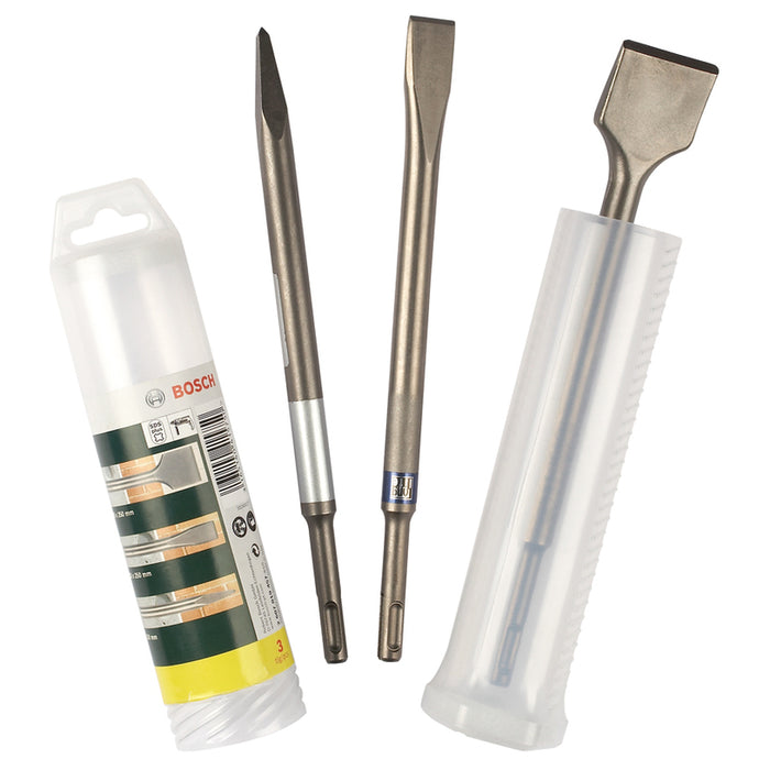 SET OF PARTS SDS PLUS BOSCH 3 PCS