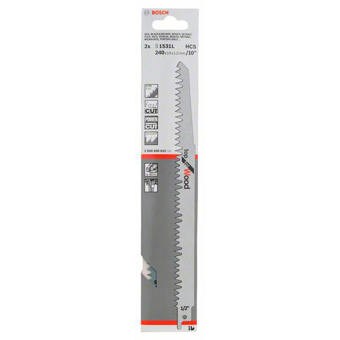 SABER SAW KNIFE 2 PCS. BOSCH S1531L