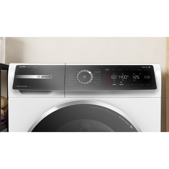 Bosch WGB244A2BY, SER8, Washing machine 9kg, A-50%, 1400rpm, 47/71dB(A), i-DOS, 4D Wash, HC, Iron Assist, AntiStain Plus, AquaStop, Interior light, waveDrum 65l, chrome-blackgrey door