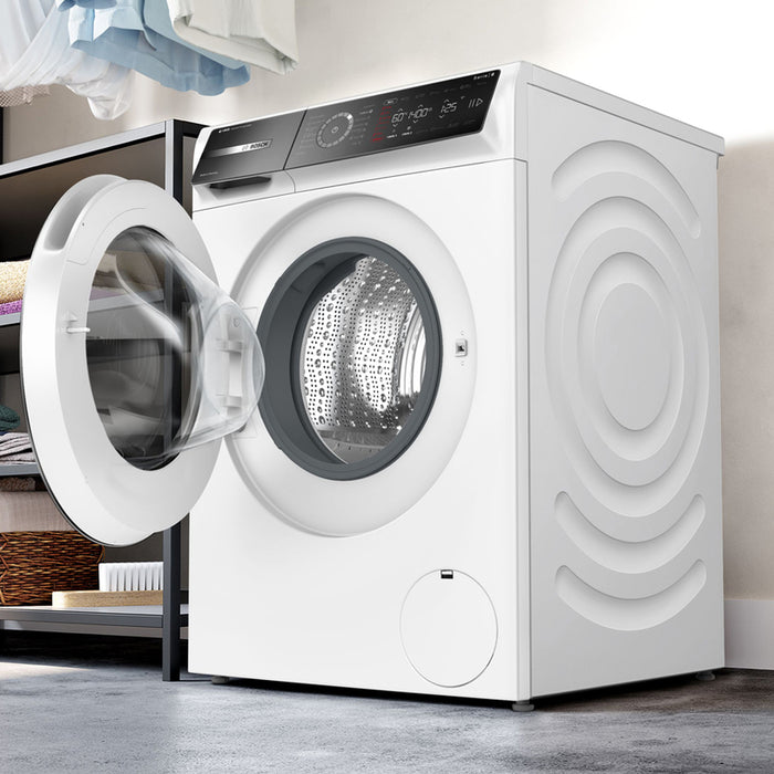 Bosch WGB244A2BY, SER8, Washing machine 9kg, A-50%, 1400rpm, 47/71dB(A), i-DOS, 4D Wash, HC, Iron Assist, AntiStain Plus, AquaStop, Interior light, waveDrum 65l, chrome-blackgrey door