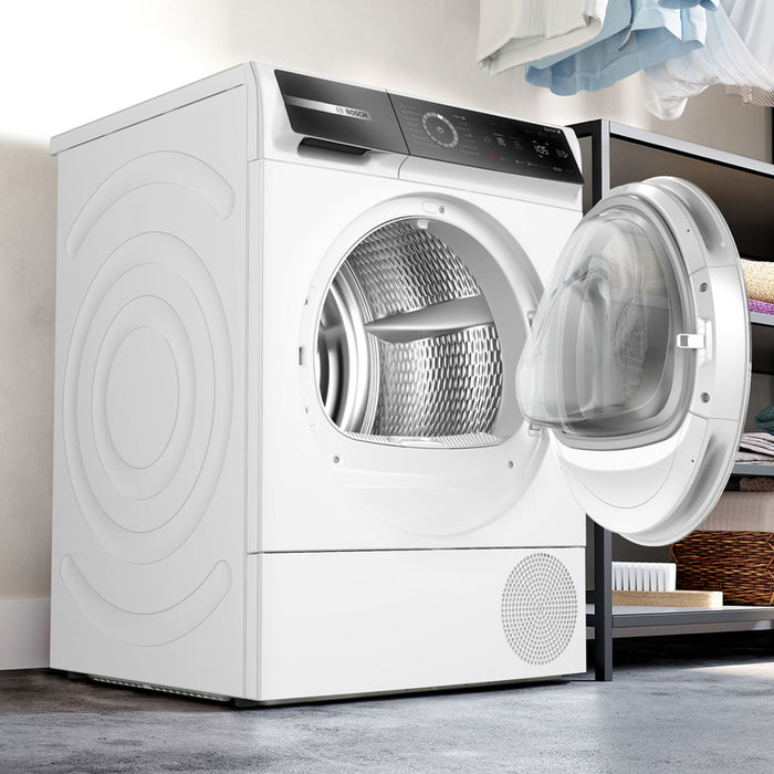 Dryer BOSCH WQB246CNBY, 9 kg, Heat pump, Auto Dry, SelfCleaning Condenser
