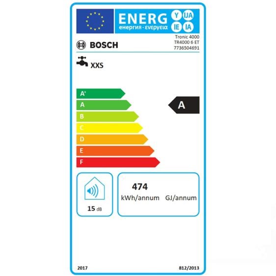 Flow water heater BOSCH TR4000 6 ET 6000W - 7736504691