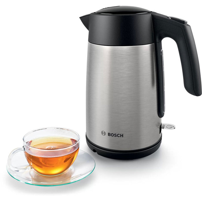 Bosch TWK7L460, Kettle, 2000-2400 W, 1.7 l,  Cup indicator, Triple safety function, Stainless steel
