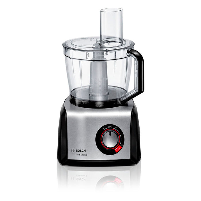 BOSCH MC812M844, Food processor, MultiTalent 8, 1250 W, add.Tritan blender, Citrus press, Dough Tool, Whisk, Black -Brushed stainless steel