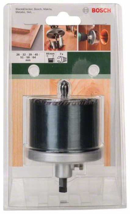 WOOD DRILL CORE SET 26-64MM 7PCS.