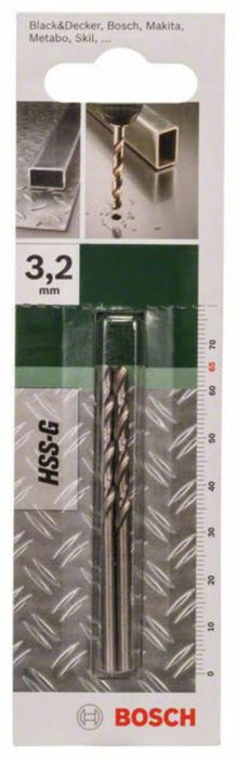 DRILL BOSCH HSS-G 3.2/36/65 MM 2 PCS