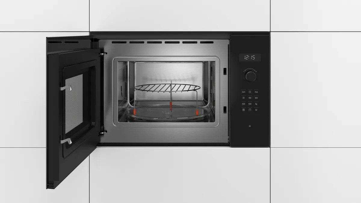 Bosch Serie 6 BEL554MB0 microwave Built-in Combination microwave 25 L 900 W Black, Stainless steel