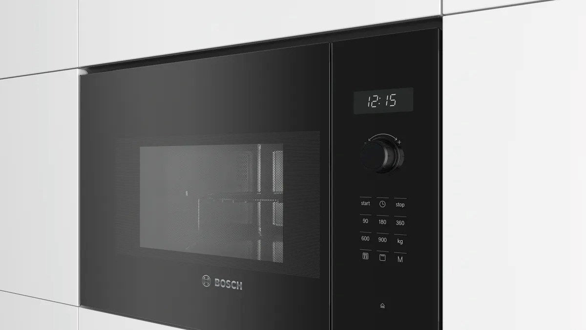 Bosch Serie 6 BEL554MB0 microwave Built-in Combination microwave 25 L 900 W Black, Stainless steel