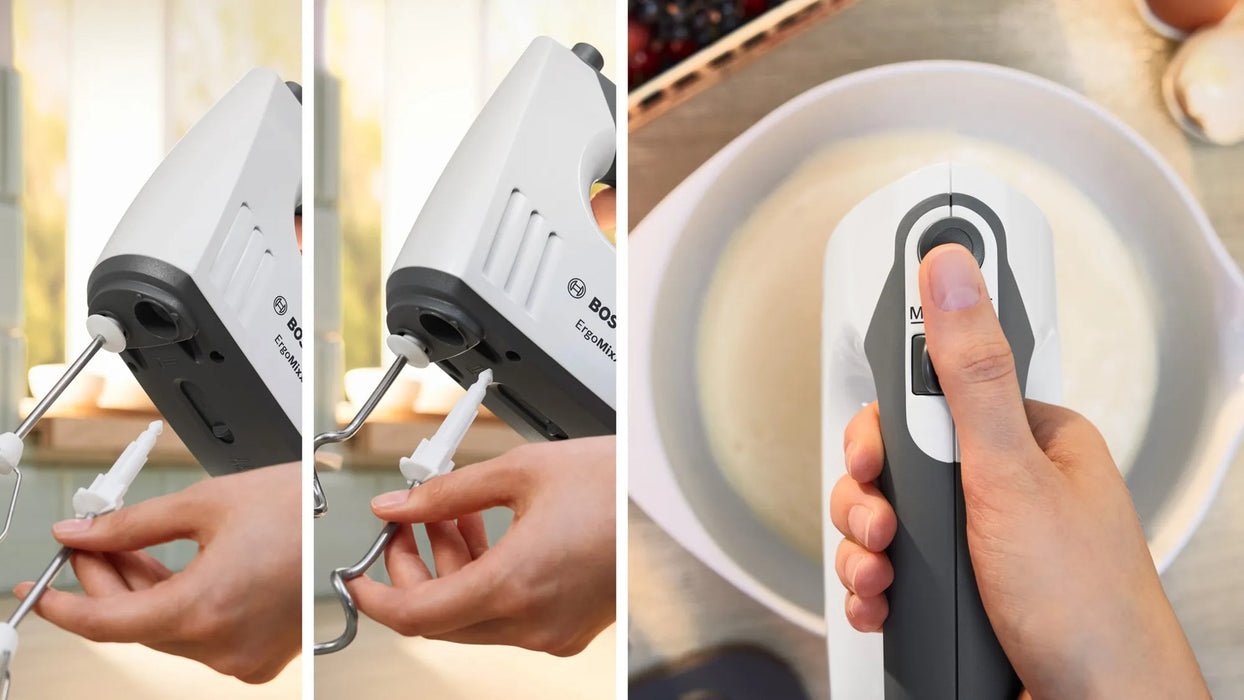 Bosch MFQ37470 Hand mixer 750 W Black, White