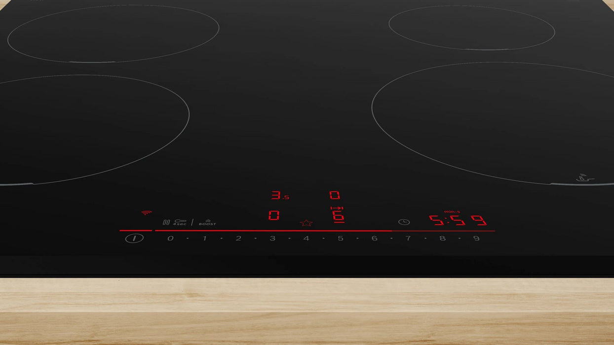 Bosch Serie 6 PIE631HB1E 60 cm 4-zone black built-in induction hob