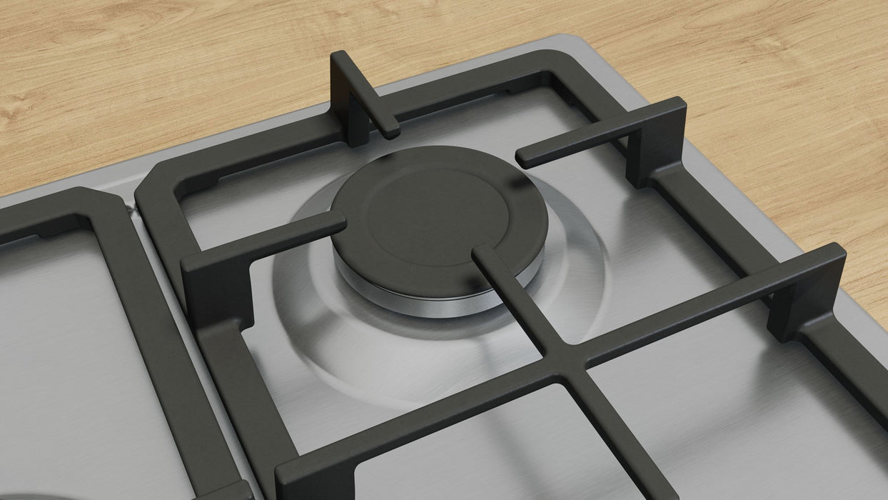 Bosch Serie 4 PGQ7B5K90 hob Stainless steel Built-in 75 cm Gas 5 zone(s)