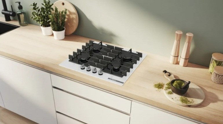 Bosch Serie 6 PPP6A2I40 Gas hob White, Black