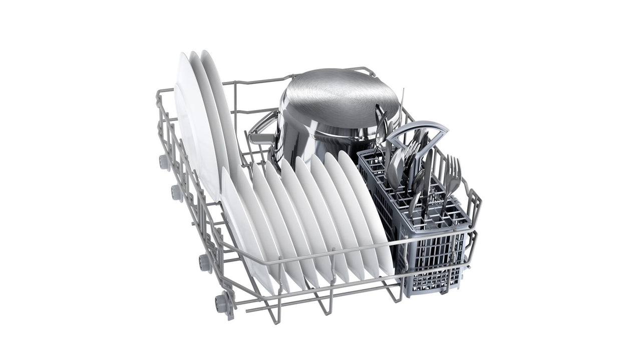 Bosch SPS2IKW10E, SER2, Free-standing dishwasher 45cm, F, 9,5l, 9ps, 5p/4o, 48dB(C), display, Start delay 24h continuous, white, HC
