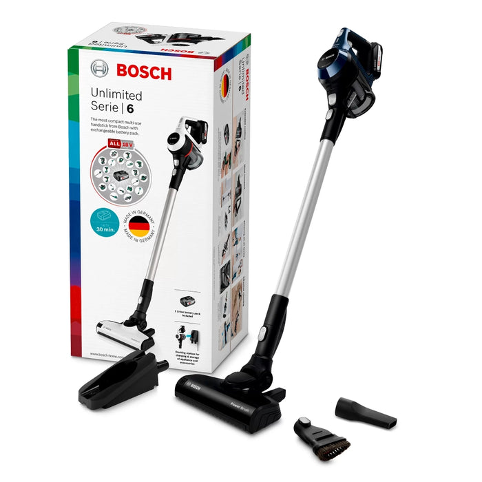Bosch Serie 6 BCS611P4A stick vacuum/electric broom Battery Dry Hygiene Filter Bagless 0.3 L Black 2.5 Ah