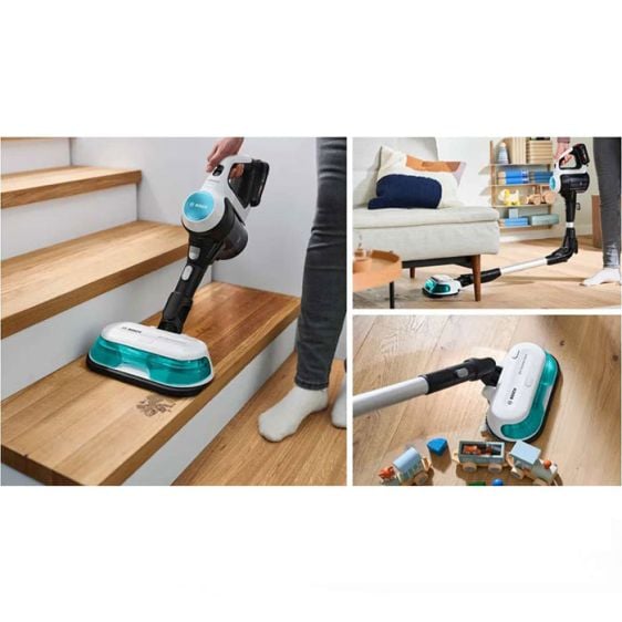 Battery vacuum cleaner BOSCH Unlimited 7 ProHygienic Aqua White BCS71HYG2