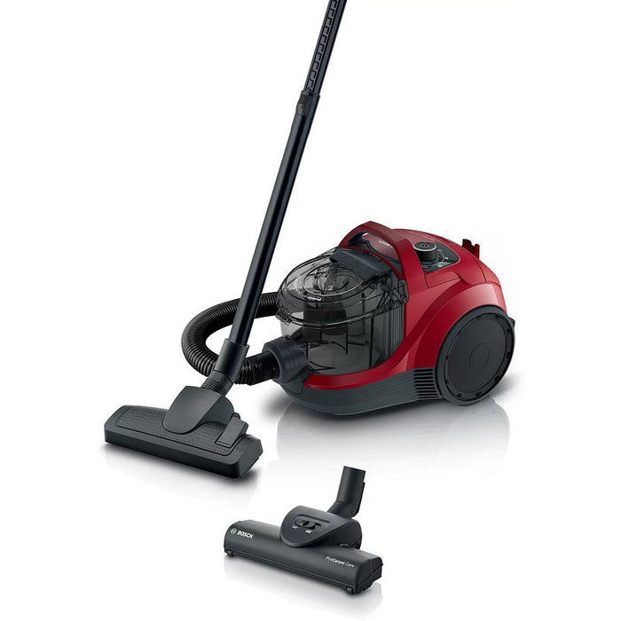 Bosch BGC21X350, SER4 Bagless vacuum cleaner, 750 W, 2.0 L, 78 dB(A), Red