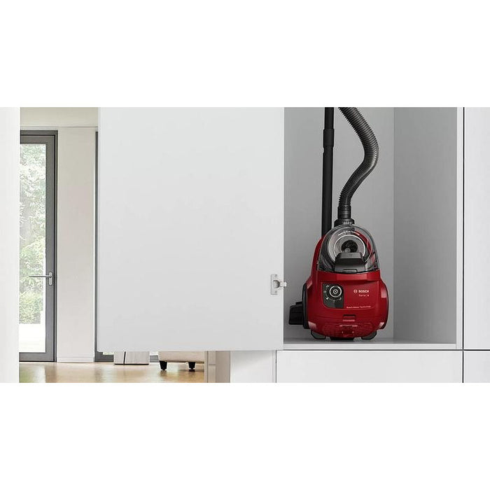 Bosch BGC21X350, SER4 Bagless vacuum cleaner, 750 W, 2.0 L, 78 dB(A), Red