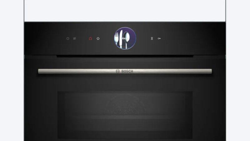 Bosch CMG7361B1 SER8 Compact combi microwave oven, EcoClean back, 20 HM, TFT-touchdisplay