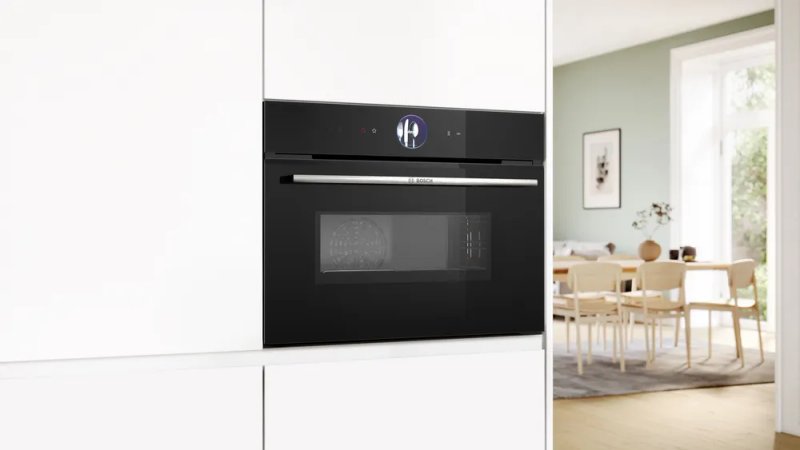 Bosch CMG7361B1 SER8 Compact combi microwave oven, EcoClean back, 20 HM, TFT-touchdisplay