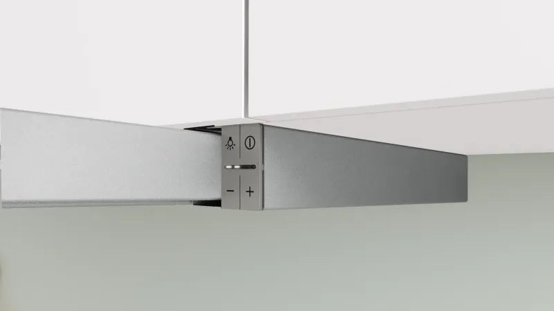 Bosch DFS097A51, Telescopic Aspirator, Semi-built-in, 90 cm, Energy class A, 397 m3/h, 53 dB, LED display, Silver metallic