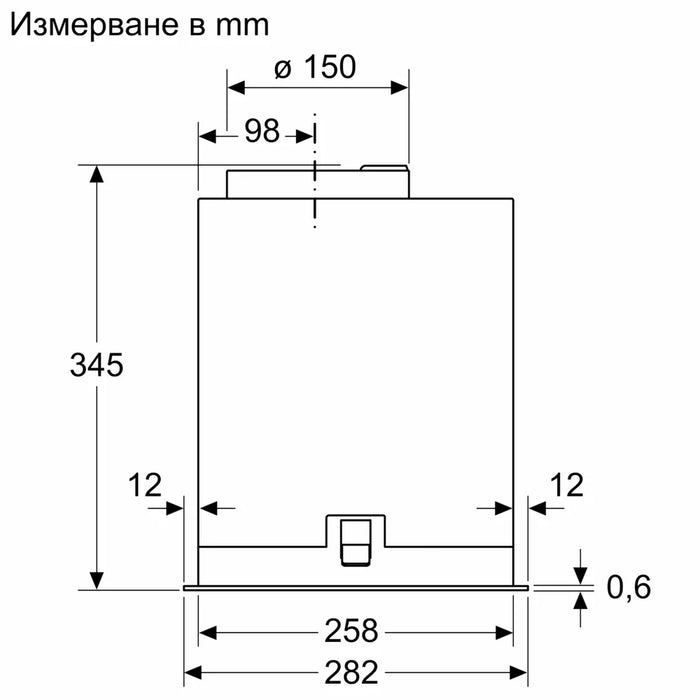 Built-in hood BOSCH DLN56AC50 stainless steel
