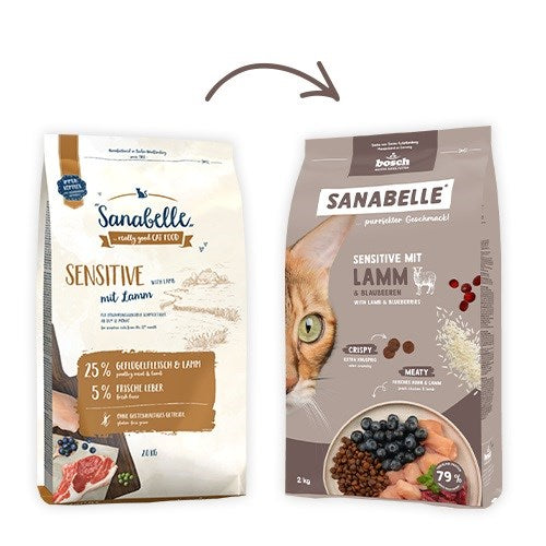 BOSCH Sanabelle Sensitive with lamb - dry cat food - 2kg