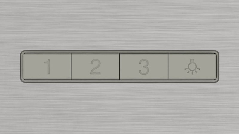 Bosch DWB63BC30, SER2, Chimney hood 60cm C, max 400m3/h, 67dB, 3 speeds, Push buttons, CoP E, Box design, Grease eff. 85,4%, Inox-look